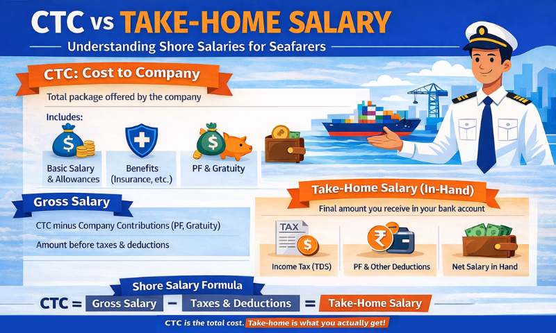 CTC vs Take-Home Salary in India: A Guide for Seafarers Moving to Shore Jobs