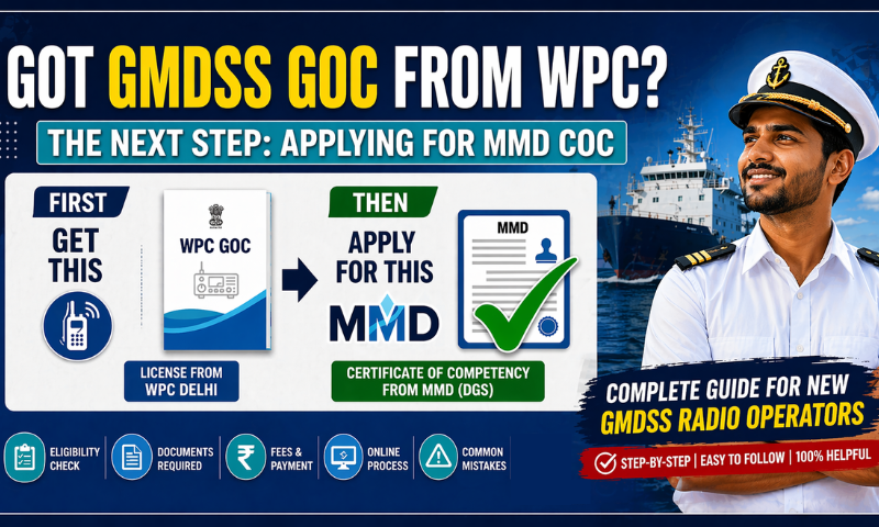 How to Apply for GMDSS GOC COC in India: A Complete Step-by-Step Guide for New Applicants