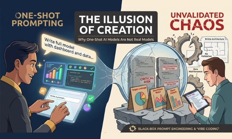 The Illusion of Creation: Why One Shot AI Models Are Not Real Models?
