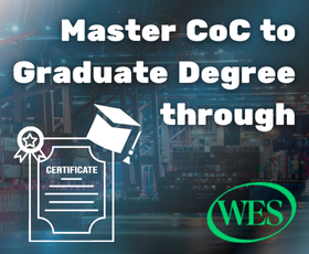 Master CoC to Graduate Degree through WES